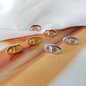 실버 925 순은 볼드 샹달 데일리 귀걸이