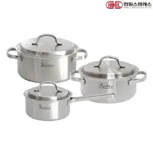 한일STS 스플릿 통5중 스텐레스 IH 인덕션가능 냄비세트 3종C(편16+양18+20)