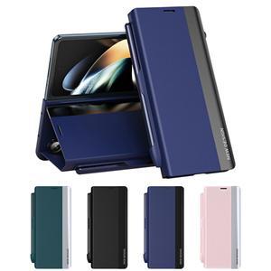 갤럭시Z폴드7 6 5 4 3 제트지 터치펜 포함 펜슬롯 마그네틱 플립 가죽 핸드폰 케이스