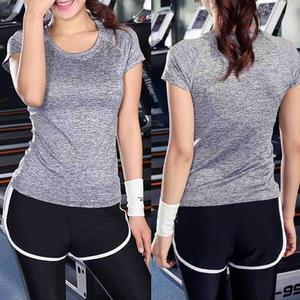 [XB4G03K8]심플 여자 반팔 필라테스 실내운동 요가복