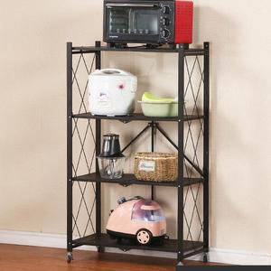 [RGM82Q86]다용도 주방 거실 접이식 철제 폴딩선반 블랙