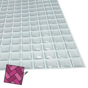 [RG4M150Q]월타일스티커 219 실버 잔바둑무늬 스티커타일