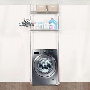 [RG2112S3]기둥접이식 세탁기 김치냉장고선반 2단 정리 수