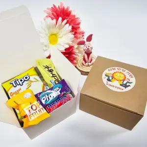 비비콩 꽁냥세트 학교 학원 교회 행사 단체 간식 꾸러미 박스 어린이집 유치원 생일 답례품 미니 과자 선물 세트 구디백