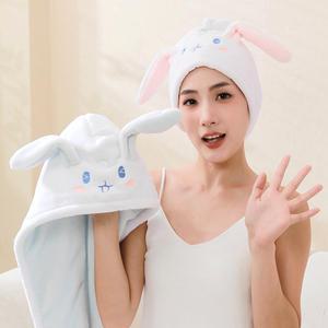 도톰하고 빠른흡수력 긴머리용 헤어 타올 드라이 타월 머리 수건 헤어캡 캐릭터