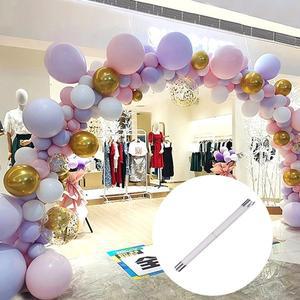 [기타]화이트 아치모양폴대 630cm 풍선 장식 기둥 꾸미기 파티 포토존 졸업식 할로윈 매장 입구 소품