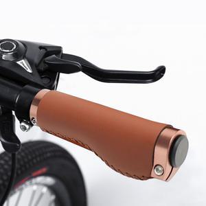자전거 핸들 그립 가죽 손잡이 커버 핸들바 교체 브라운