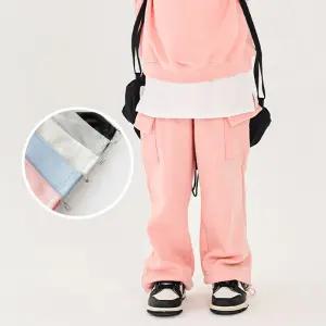 기모 스트링 카고 팬츠 WSB 남여아 주니어 겨울힙합룩