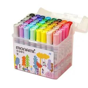 모나미 NEW 유성매직 48색 세트 둥근닙