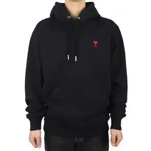 아미 남성 하트로고 후드티 블랙 BFUSW235 730 001