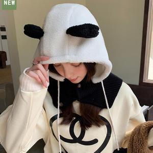 뽀글 곰돌이 바라클라바 팬더 모자