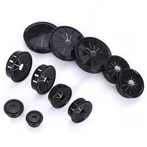 전선홀캡 RSB 플라스틱 케이블 홀 커버 라운드 블랙 코드 그로밋 개스킷 책상 테이블 가구 와이어 캡 깔끔한 패스 정리함