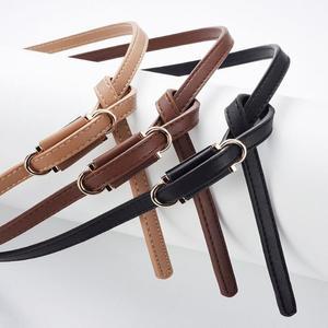 [IXHIOFV8_4A]슬림 얇은 가죽 벨트 허리띠 원피스 여성