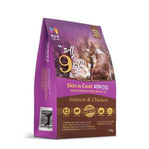 목우촌펫 펫9단 피부건강 연어와치킨 건강사료 1.8kg