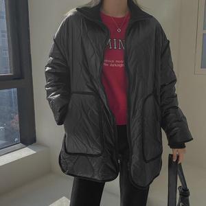 [시크릿라벨] 글로시하이넥오버핏패딩