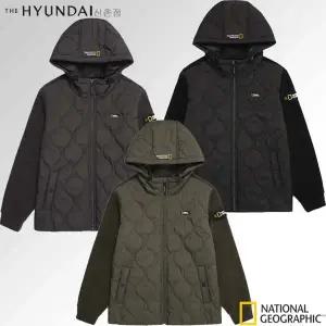 [내셔널지오그래픽]MW N224MFT030 남성 소재 MIX 하이브리드 퀼팅 변형 패딩 자켓