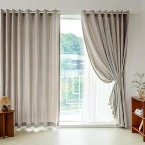 벨벳암막 겨울 방한방풍 바람막이 거실 특대형커튼 2장+커튼봉15자