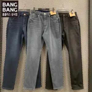 [뱅뱅] HC04 겨울남성 융기모 레귤러핏스판청바지 반값!!허벅지넉넉밑위긴속밴드보 (S12003624)
