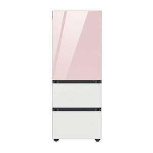 [삼성] 비스포크 김치냉장고 3도어 313L 글램핑크+글램화이트 RQ33DB74B1AP25