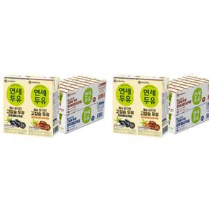 연세두유 뼈를 생각한 고칼슘 호두&아몬드48팩 + 검은콩48팩 180ml 총96팩