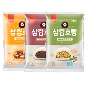 삼립 냉동 미니 꼬마호빵 택1 단팥/야채/피자 각 240g (40g 6개입)