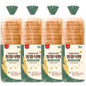 삼립 토종효모로 만든 통밀식빵 755g 4봉 대용량