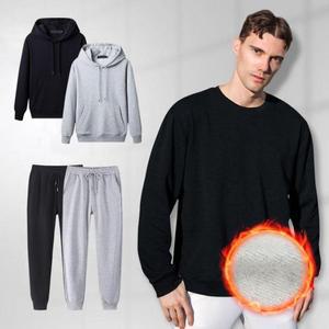 맨투맨 기모 티셔츠 팬츠 후드티 바지 양털 방한 세트