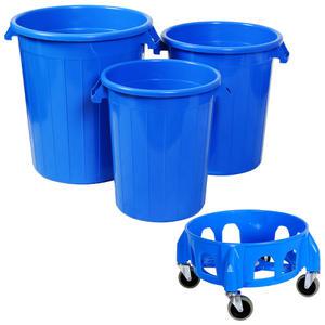 동림 다용도 오픈형 만능용기 55L 75L 110L 플라스틱 대용량 분리수거통 운반구