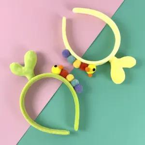 유아 어린이 새싹 애벌레 머리띠 생일파티 놀이공원