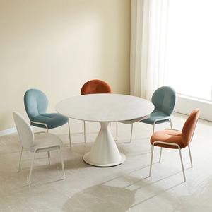 글렌드 회전 확장형 포세린 세라믹 원형 4인 식탁세트2