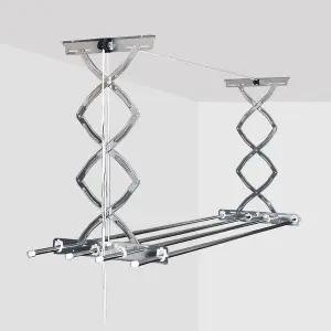 올스텐 천장 건조대 3단 빨래건조대 베란다 넓이조절