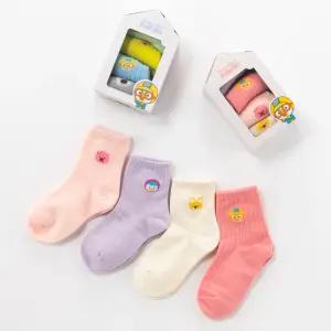 뽀로로 하우스 아동 양말 4족 선물세트 어린이집 선물