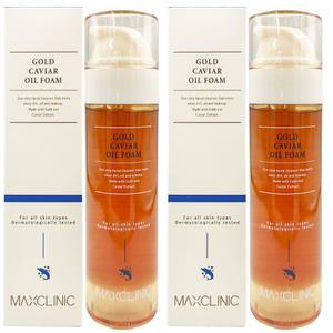 맥스클리닉 골드 캐비어 오일폼110g x2개 c2