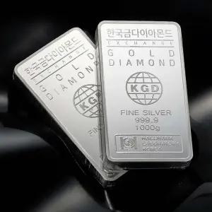 [한국금다이아몬드] 투자용 실버바 AG 1000g 1kg 999.9 은투자 은시세