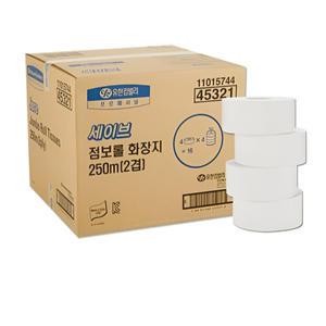 유한킴벌리 세이브 점보롤 45364 500m 4롤 4팩 (16롤)