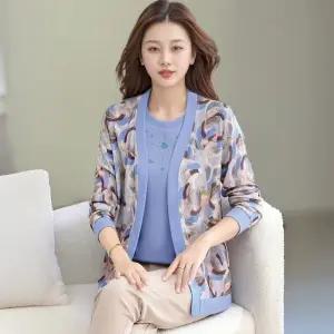 비비아체 랑뜨 큐빅 앙상블(상의+가디건)