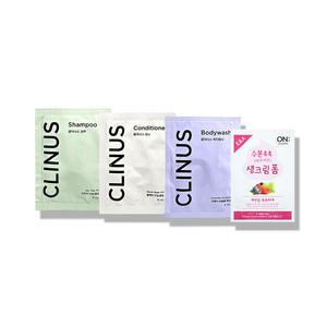 일회용 샴푸 린스 바디 폼 간편4종 세트 x 1개 / 여행용 어메니티 숙박