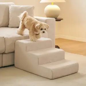 베이직 와이드 논슬립 펫스텝 3단 강아지 계단