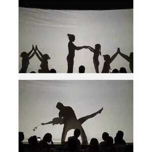 대형 흰색천 연극 연극천 공연 무대막 그림자 커튼