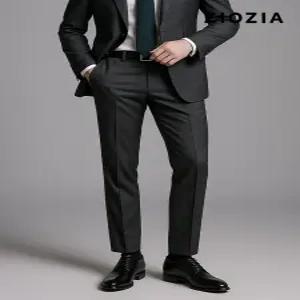 [지오지아]그레이 트윌조직 사계절 정장팬츠 (ABD5SP1201_CGR)