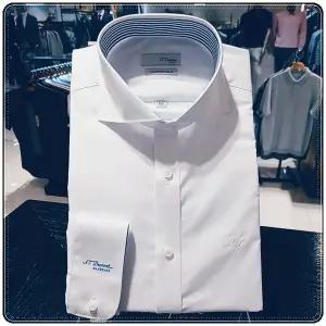 [대구백화점] [듀퐁셔츠]  면혼방 스트레치 소재를 사용한셔츠(SE4FM22LS927SWH)