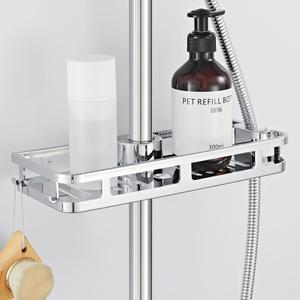 25mm 23 샤워봉 샤워선반 블랙 화장실 핸드스프레이 선반 거치 스테인레스 실버