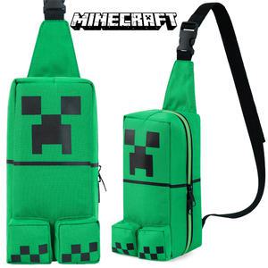 마인크래프트 크리퍼 크로스백 힙색 슬링백 초등학생 벨트가방 키즈 아동 핸드폰 물통 외출 가방