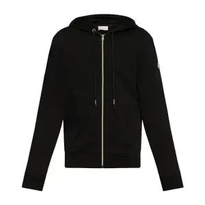 [몽클레르] 25SS 8G00044 89AWU 999/ 로고 패치 와펜 블랙 후드 집업