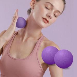 더블 땅콩 홈트 지압 마사지볼 요가 안마볼 TPE (3tUz5)