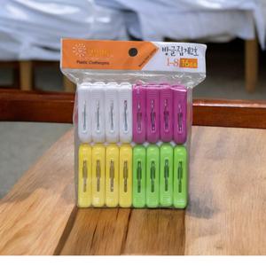 방글집게 2호 16p 플라스틱 집게 다용도 빨래 양말 속옷 이불 건조대