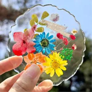 레진아트 투명 압화 티코스터 만들기 컵받침 DIY키트 초등 중등 돌봄 유치원미술수업