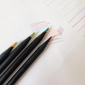 색연필 멀티컬러 7색상 문구 미술 무지개 다꾸 꾸미기 다이어리 사무용 필기 학교 색칠 웹툰