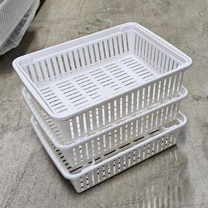 웰빙 수납 바구니 3호 적층 수납함 바스켓 플라스틱 소품 정리함 문구상자