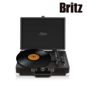 브리츠 블루투스 턴테이블 레트로 스피커 LP 플레이어 블랙